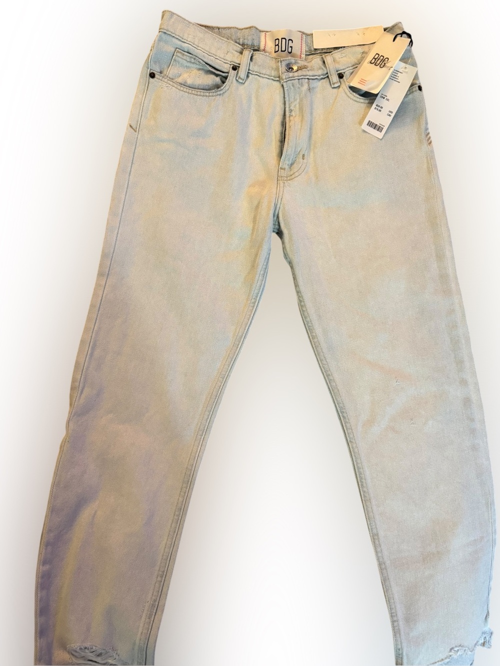 BDG Women's Pale Blue Skinny High-Rise Jeans